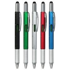 9-Purpose Pen: ink pen, stylus pen, ruler, leveler, Philips screw-driver, flat head screw driver (📌Free Shipping)